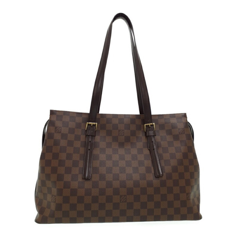 Louis Vuitton Shoulder Ebene Chelsea Damier Canvas Leather Brown Bag - Picture 2 of 8